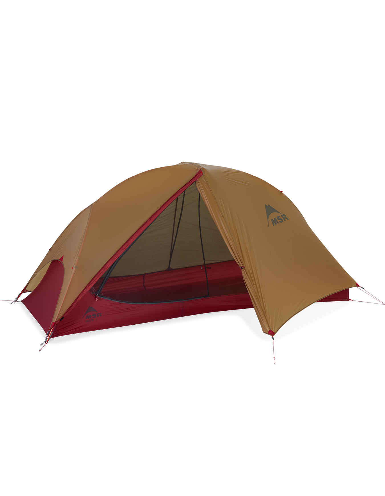 Tente de trekking ultra-légère 1 place - FreeLite 1 Tent V3 Tan - Marron