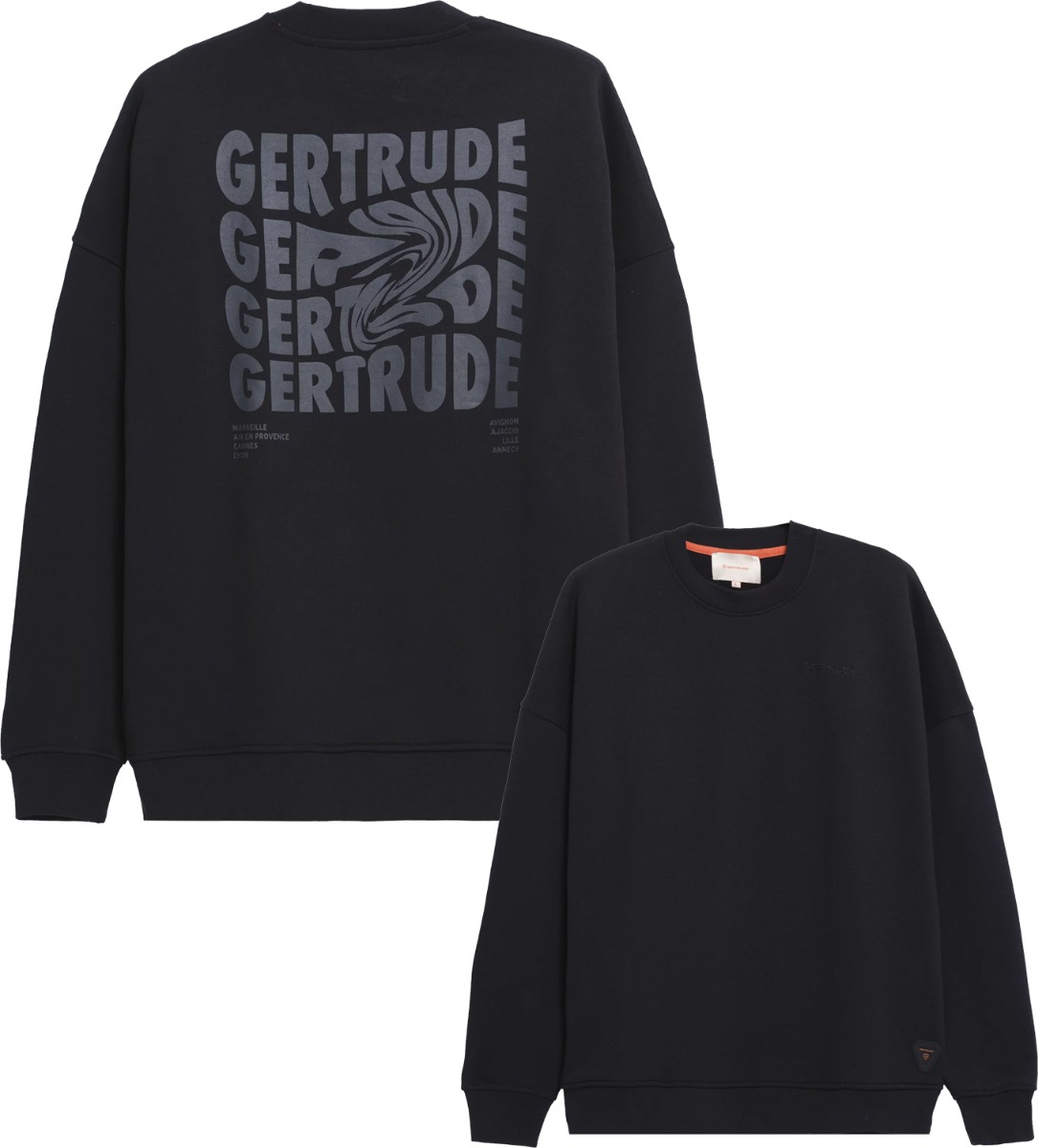 Sweat en coton - Ruben Fluidity Black en Coton - Taille M - Noir