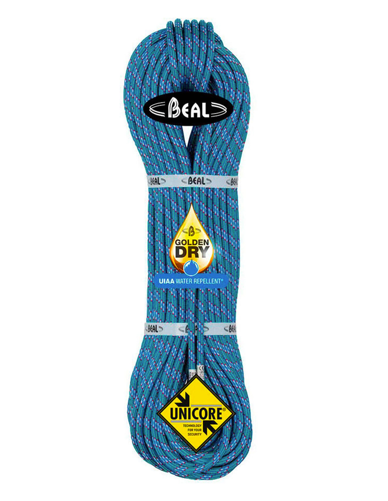 Corde à double - Ice Line 8.1mm Golden Dry Emeraude - Taille 70 m - Bleu