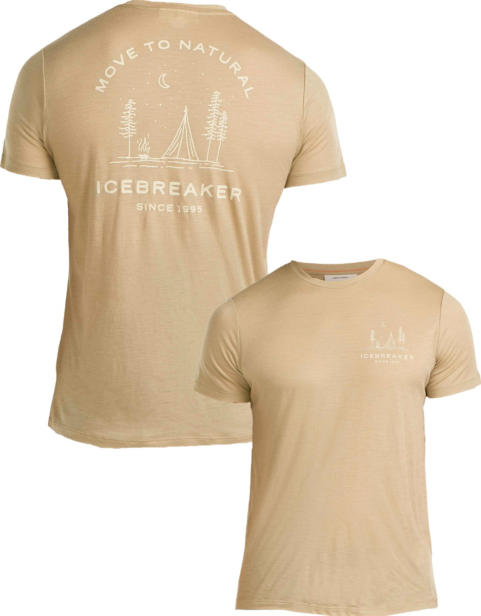 T-shirt de randonnée en laine de mérinos à manches courtes - M Merino 150 Tech Lite SS Tee Peaceful Pass Flagstone en Laine
