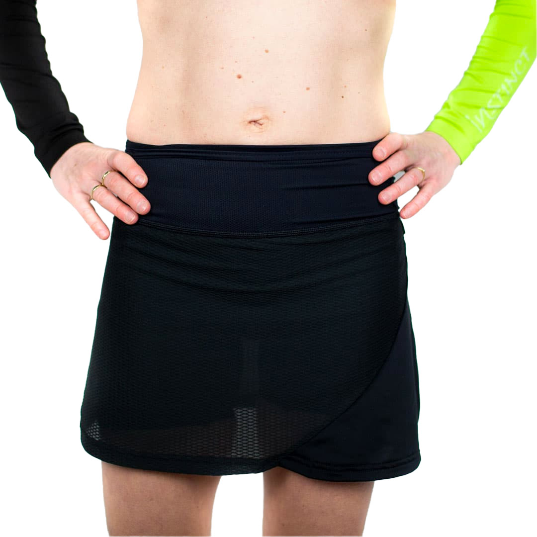 Jupe-cuissard 2-en-1 - Trail-Skirt Noir - Taille M
