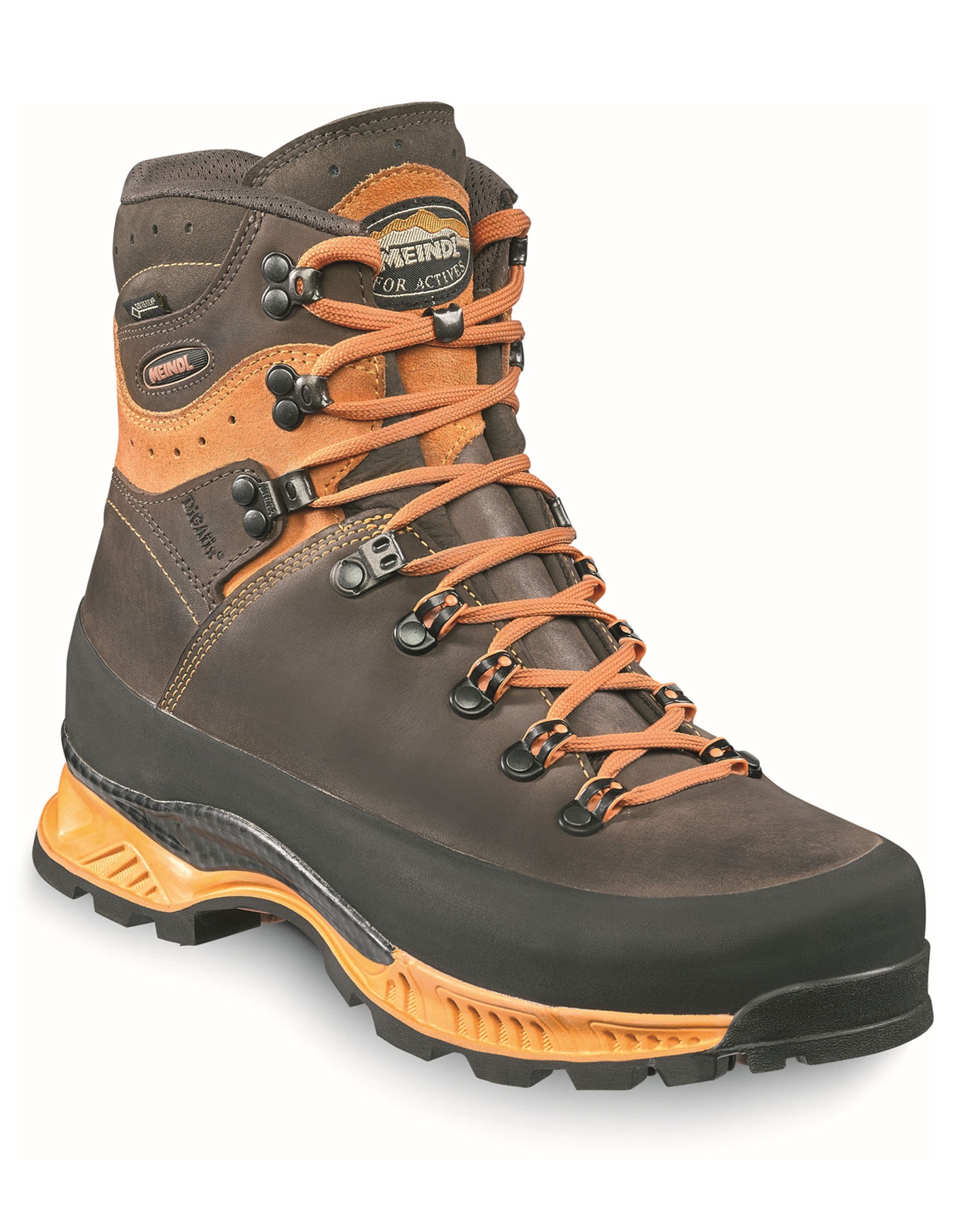 Chaussures de trekking en GORE-TEX® - Island MFS Active ''ROCK'' GTX Orange/Brun en Cuir - Taille 43 - Marron