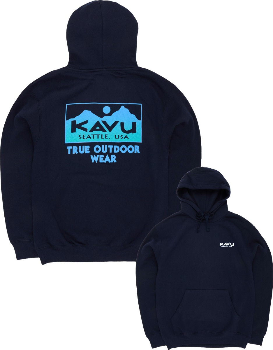 Sweat en coton biologique - True Gradient Hoodie Nautical Navy en Coton - Taille M