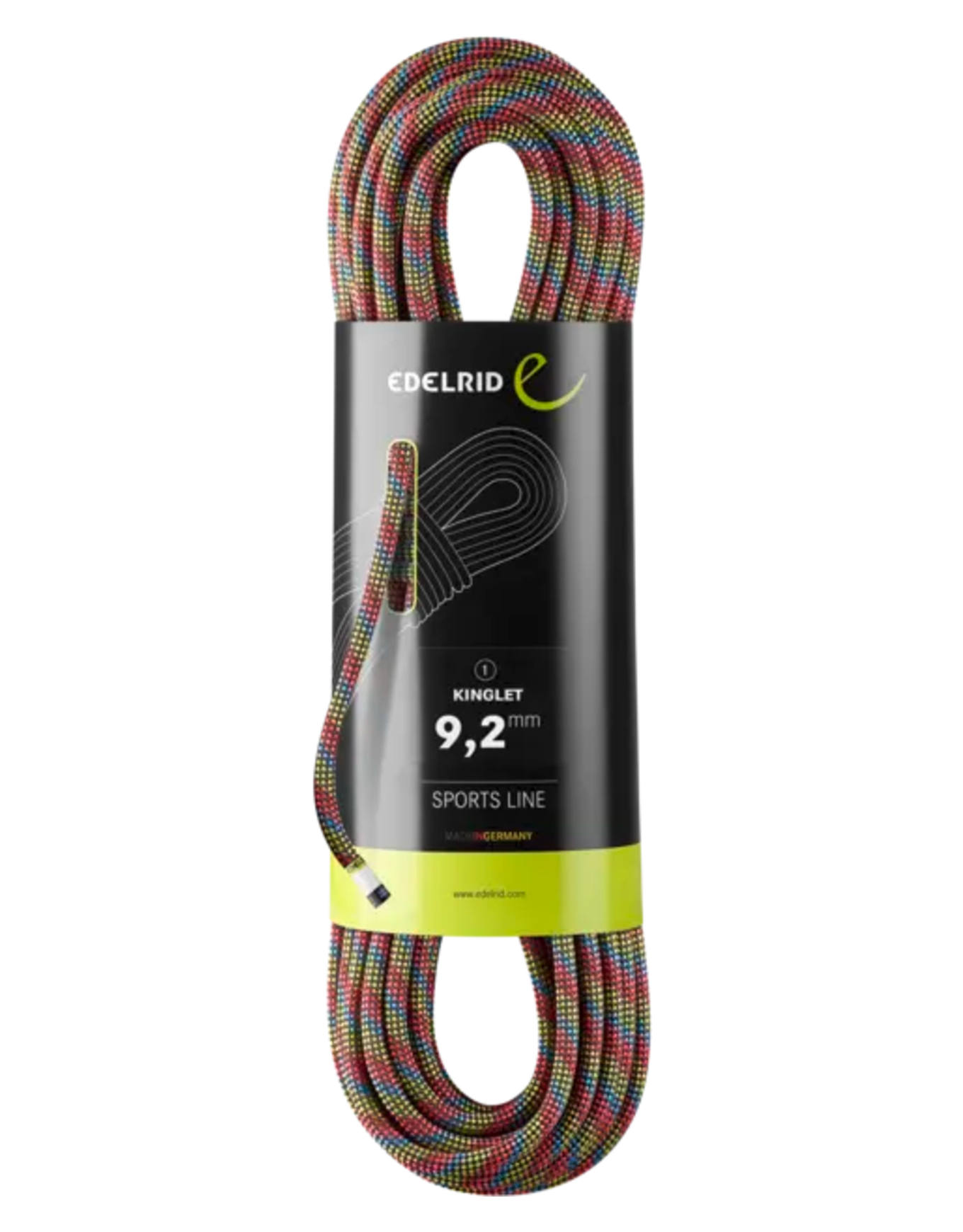 Corde à simple - Kinglet 9,2Mm Night - Taille 80 m - Rouge