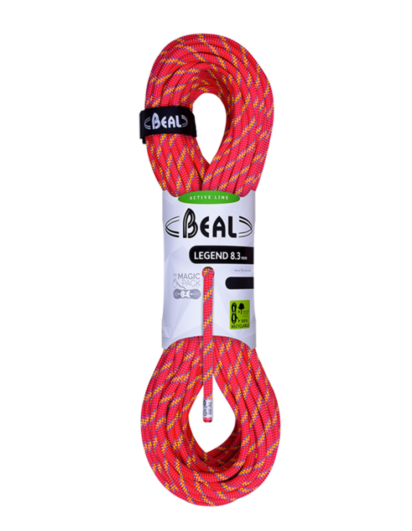 Corde à double d'escalade - Legend 8.3mm Pink - Taille 50 m - Rose