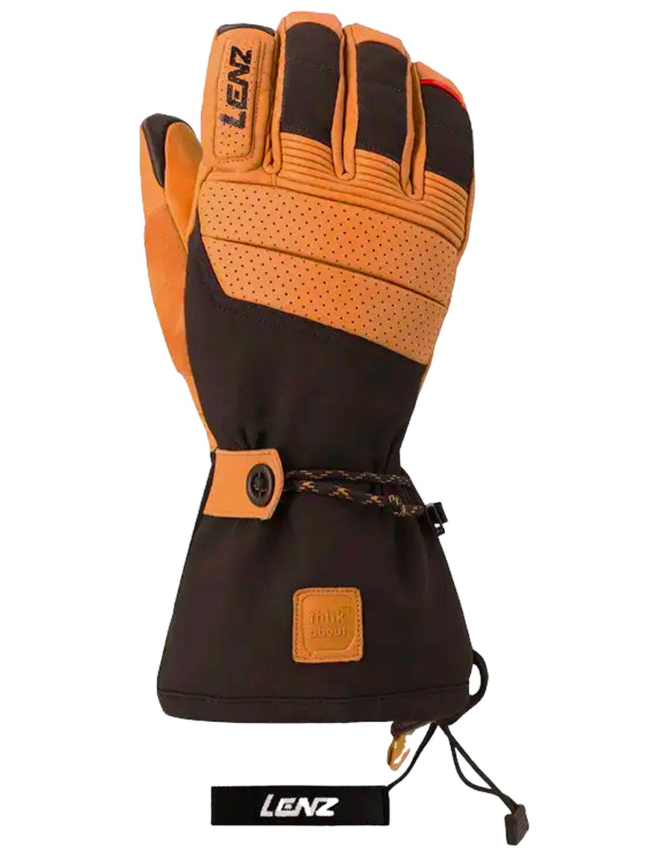 Beheizbare Handschuhe Heat Glove 9.0 Finger Cap Men Marron / Noir für Herren aus Wolle Größe M Orange