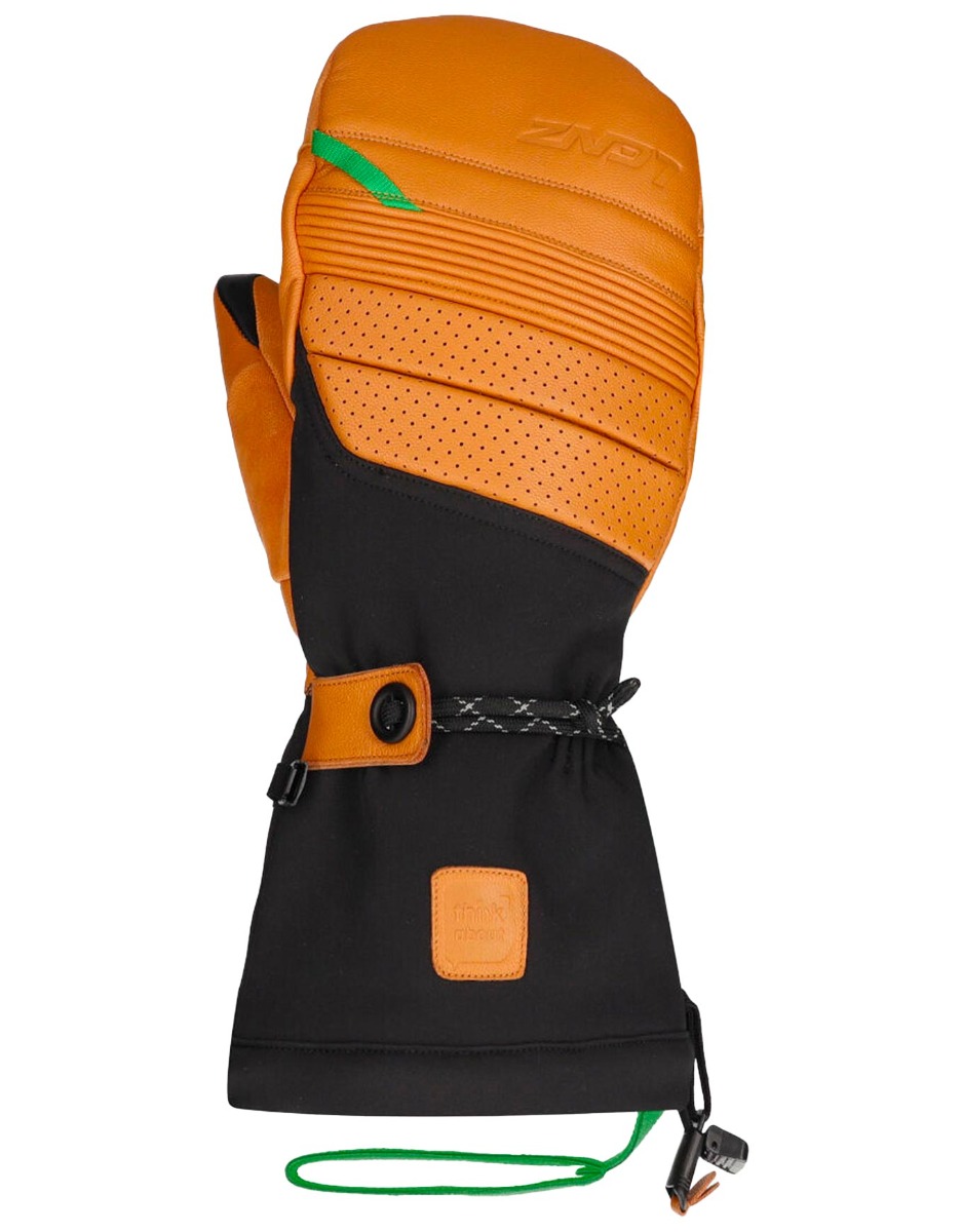 Beheizbare Fäustlinge Heat Glove 9.0 Finger Cap Mittens Men Marron / Noir für Herren aus Wolle Größe L Orange