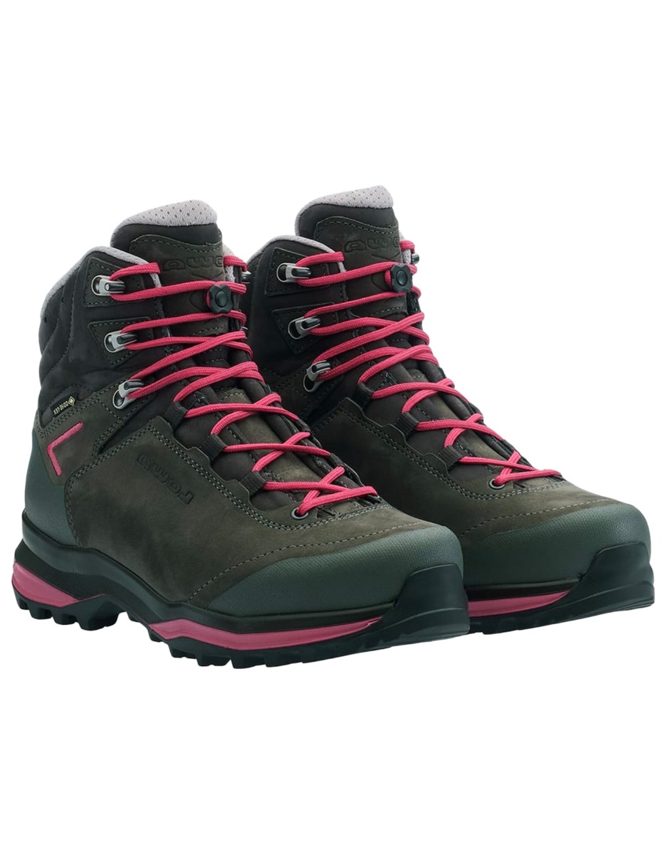 Chaussures d'alpinisme GORE-TEX® - Cervino GTX Mid Black/Lime en Cuir - Taille 42,5 - Noir