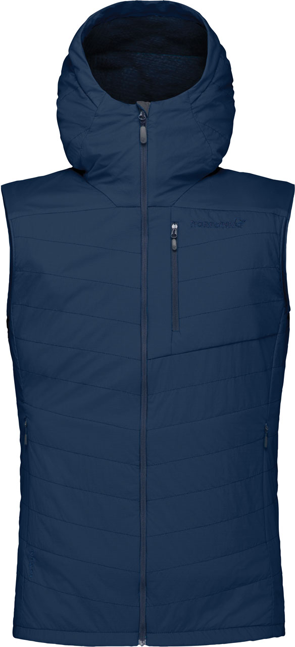 Norrona Leichtes, atmungsaktives Fleece Lyngen Alpha90 Vest M's Indigo Night für Herren Größe S Navy blau