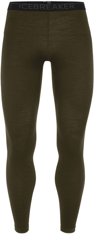 Collant en laine de mérinos - M Merino 200 Oasis Leggings Loden en Laine - Taille S - Kaki