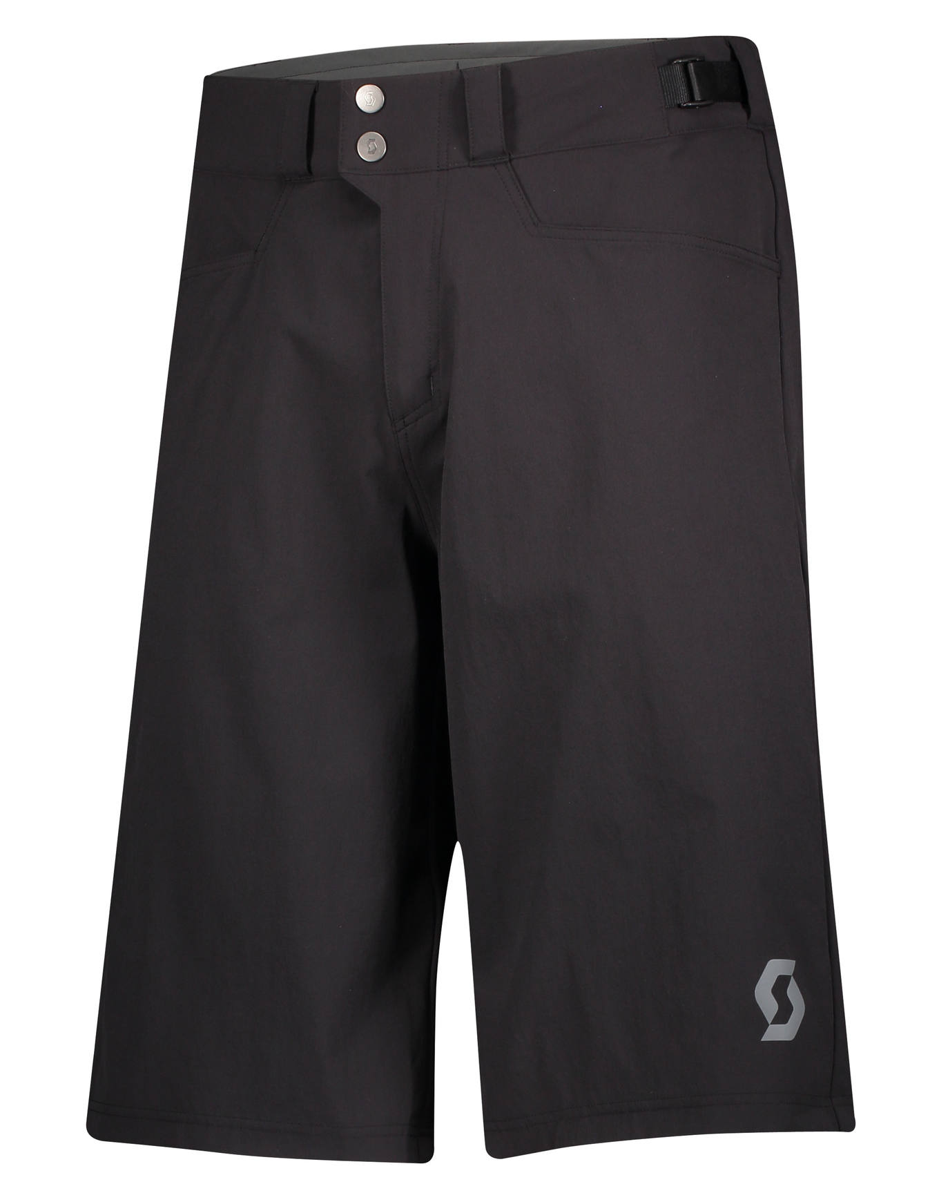 Short de VTT déperlant - Trail Flow W/Pad Shorts M Black - Taille S - Noir