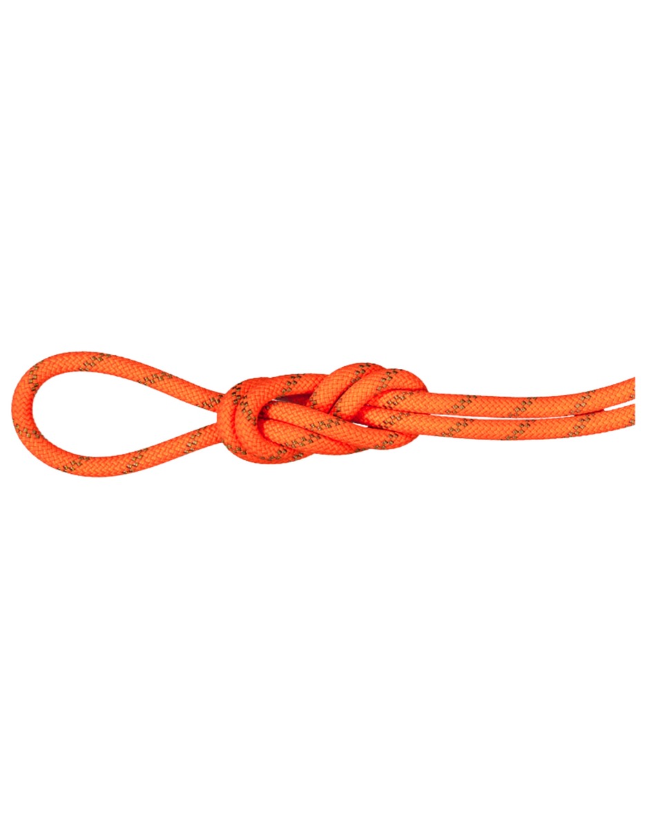Corde à double polyvalente - 8.0 Alpine Dry Rope Ocean/Vibrant Orange - Taille 50 m - Bleu