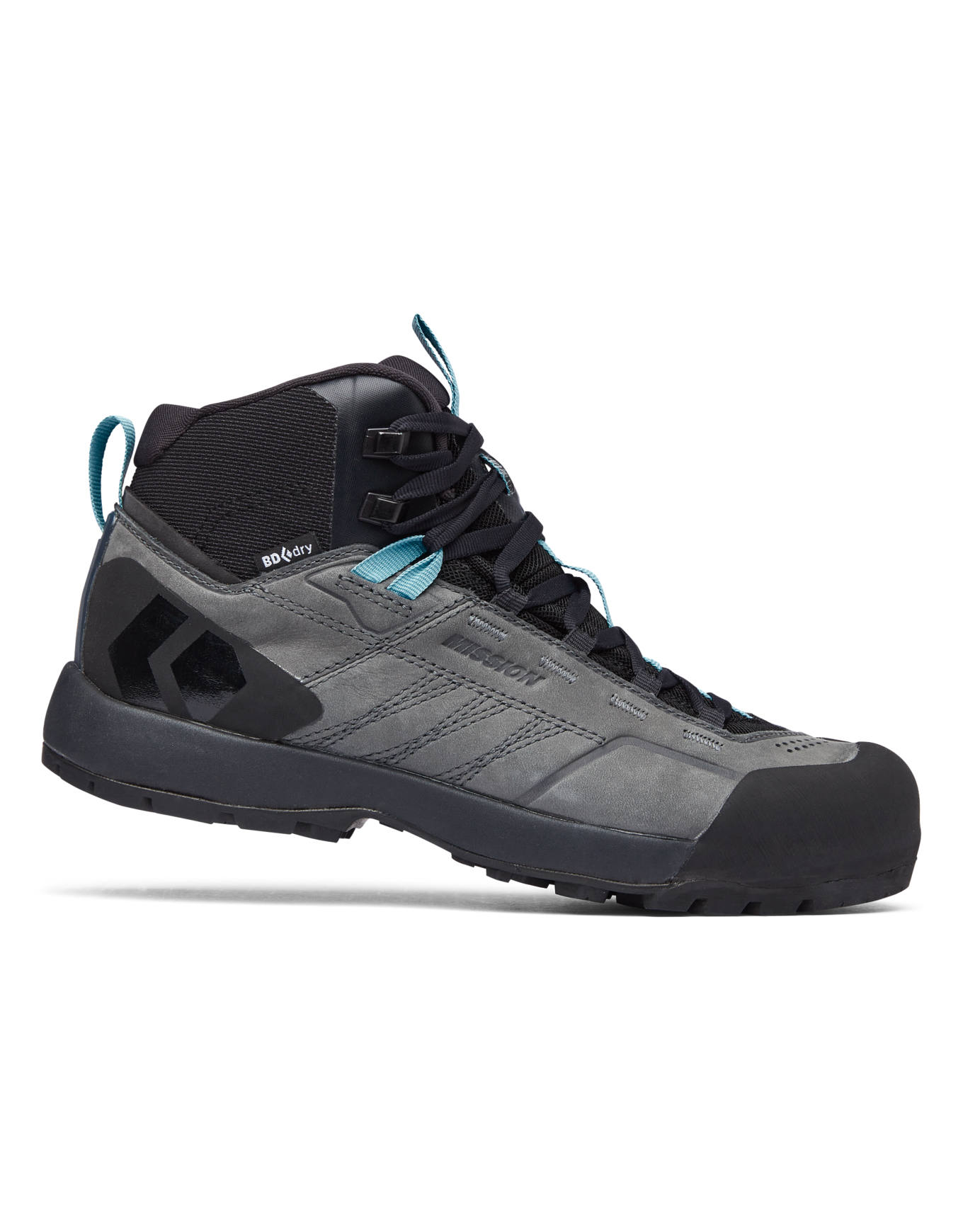 Chaussures d'approche montantes - Mission Leather Mid Women's Wp Steel Grey en Cuir - Taille 38 - Gris