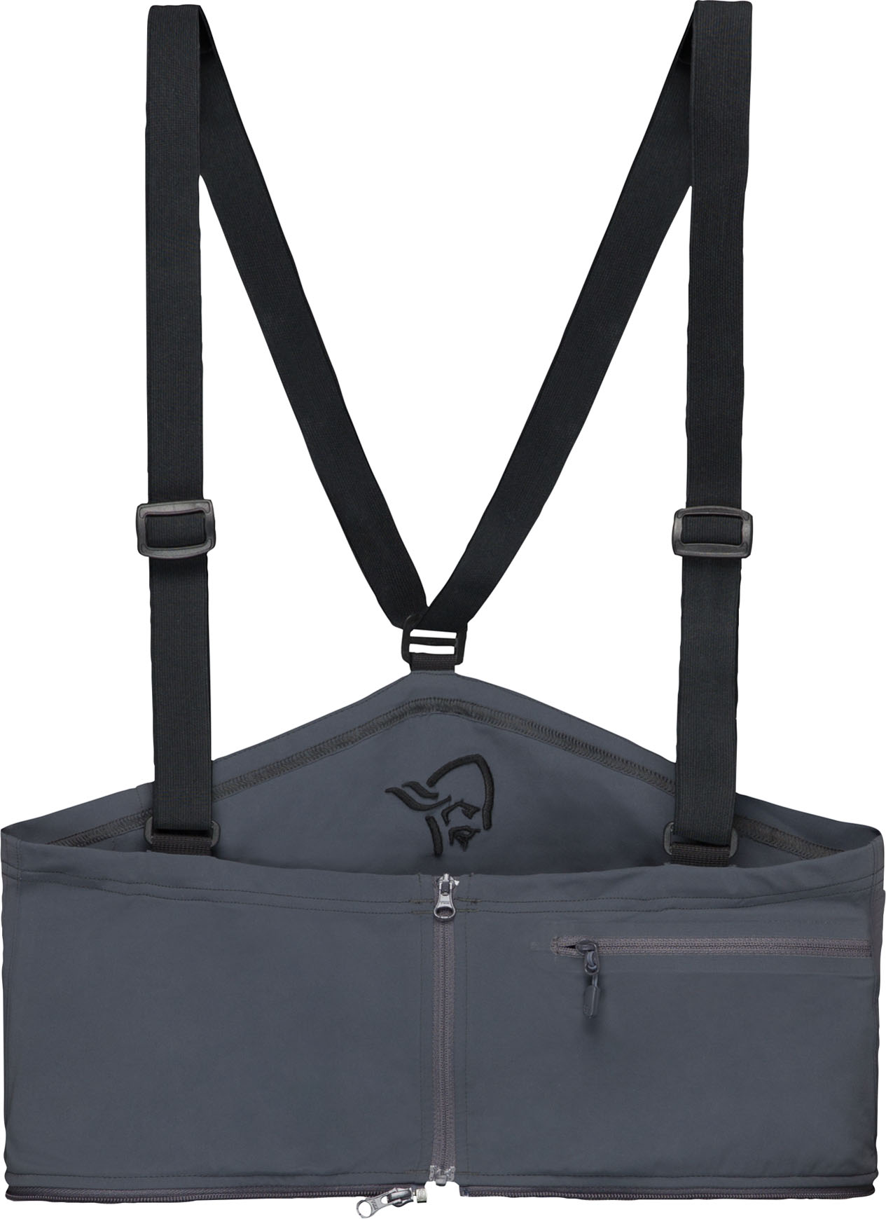 Norrona Hosenlatz Mountaineering Bib W Ebony für Damen Größe XS Grau