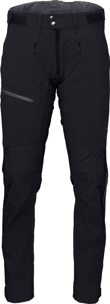 Norrona - Pantalon de randonnée/alpinisme - Falketind Flex1 Heavy Duty Pants M Caviar Black/Zip Grey en Softshell - Taille L - Noir