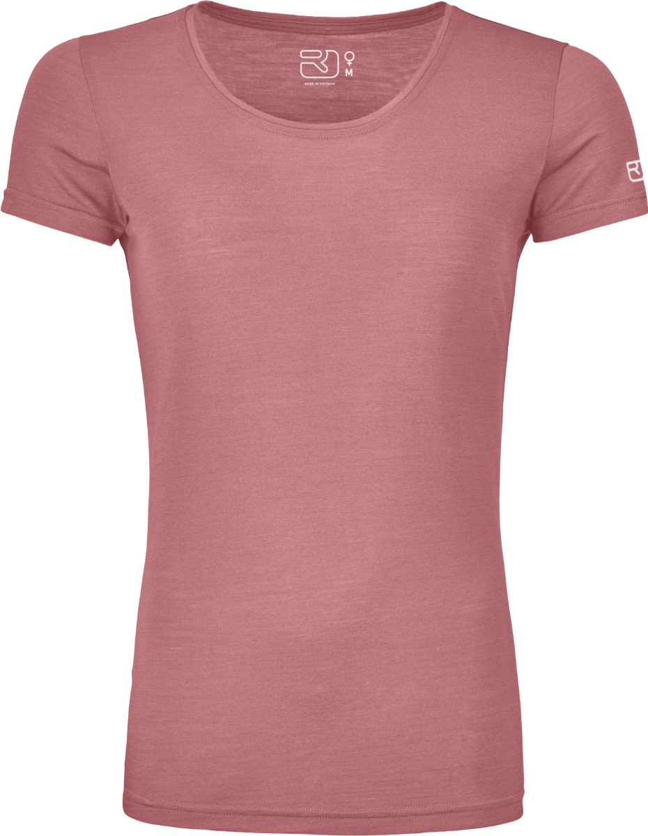 T-shirt de randonnée technique en laine mérinos - 150 Cool Clean T-shirt W Dusk Rose en Softshell - Taille S