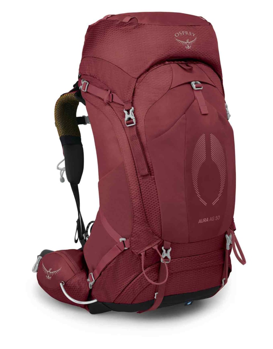 Sac à dos de trekking - Aura AG 50 Berry Sorbet Red - Taille M/L - Rouge
