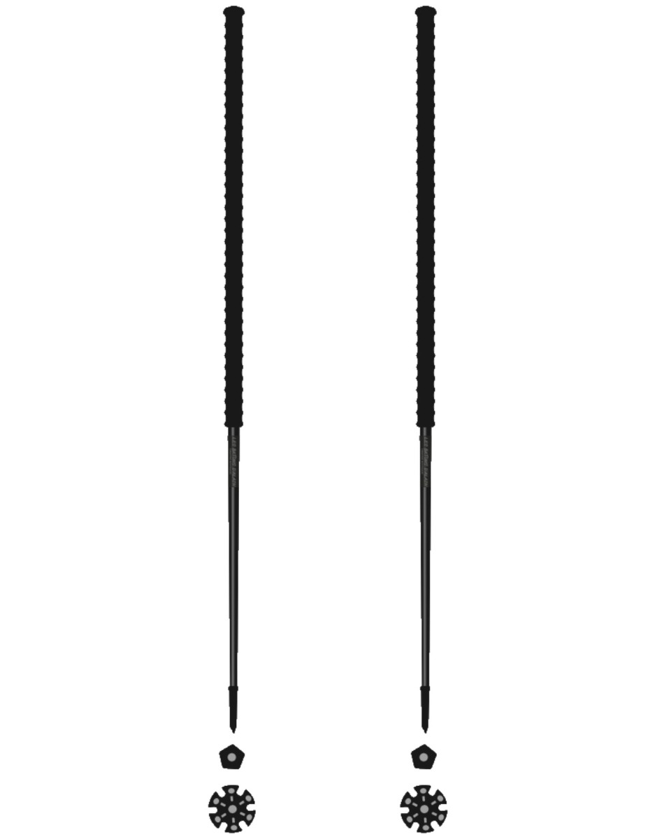 Bâtons de ski de randonnée - Panthère - Taille 115 cm - Noir
