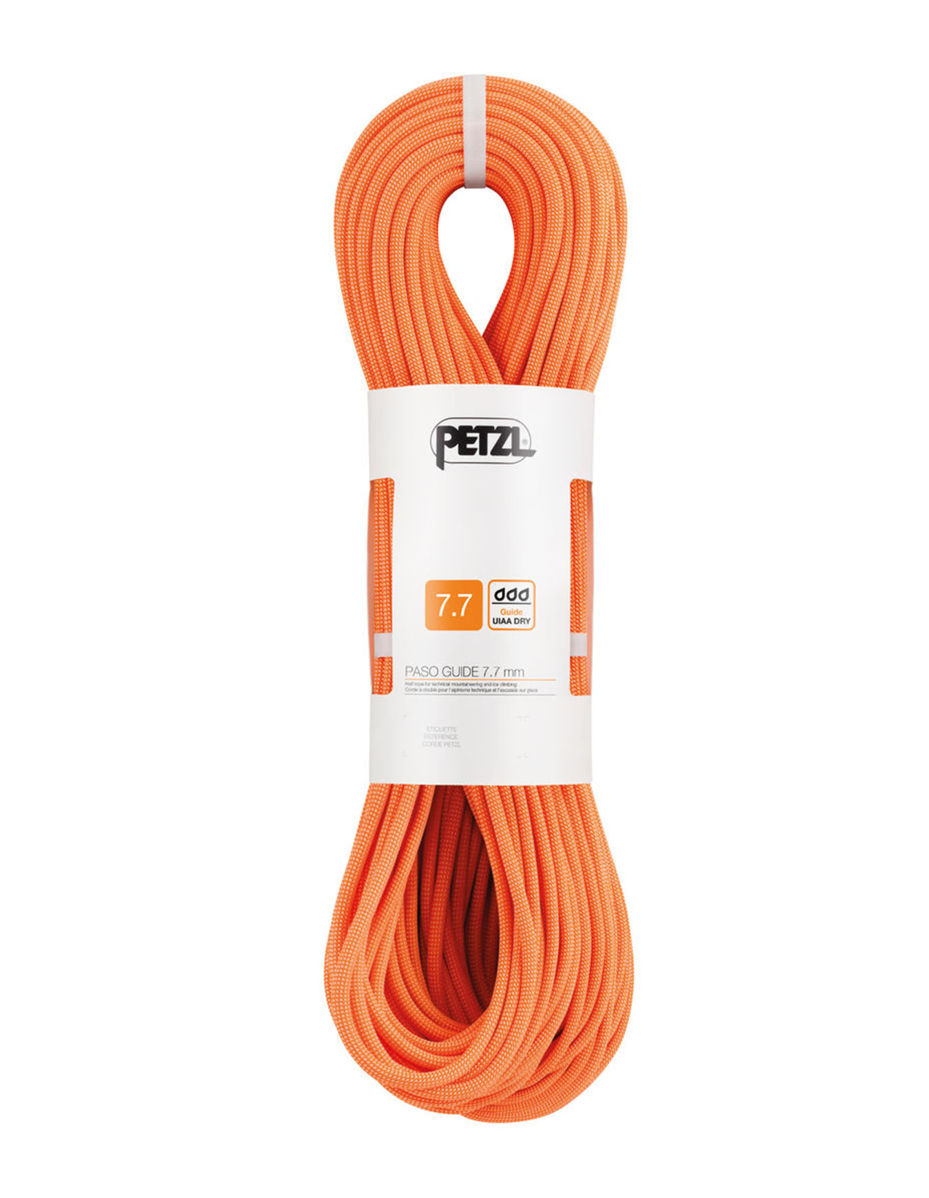 Corde d'alpinisme - Paso Guide 7.7 Orange - Taille 70 m