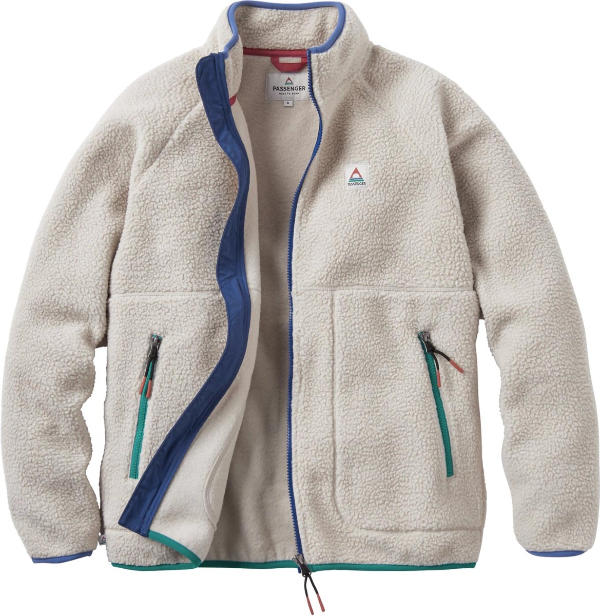 Fairbanks Full Zip Recycled Sherpa Fleece W Oatmeal - Taille S