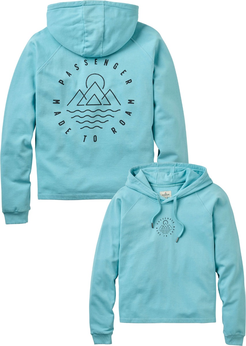 Sweat à capuche en coton - Remote Recycled Cotton Hoodie W Retro Blue en Coton - Taille S - Bleu