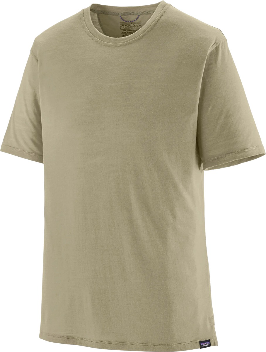 T-shirt de randonnée technique et respirant en laine de mérinos - M's Cap Cool Merino Blend Shirt Weathered Stone en Laine