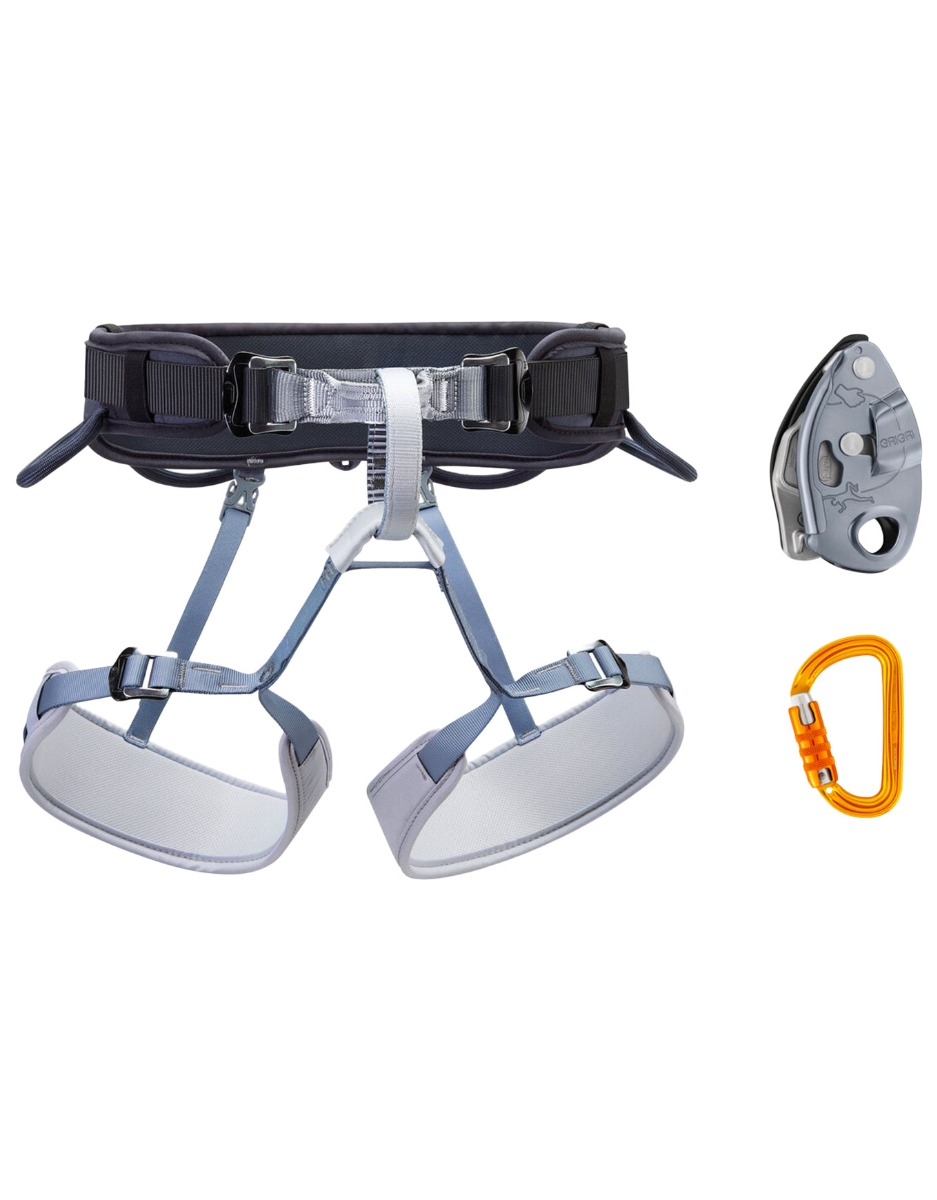 Kit d'escalade - Kit Corax Sm'D Tl Grigri Gris - Taille S