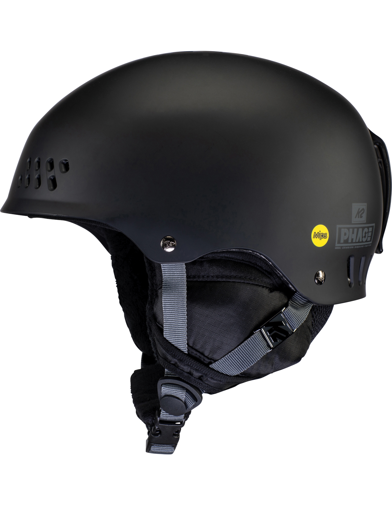 Skihelm Phase Mips Black für Herren Größe S schwarz