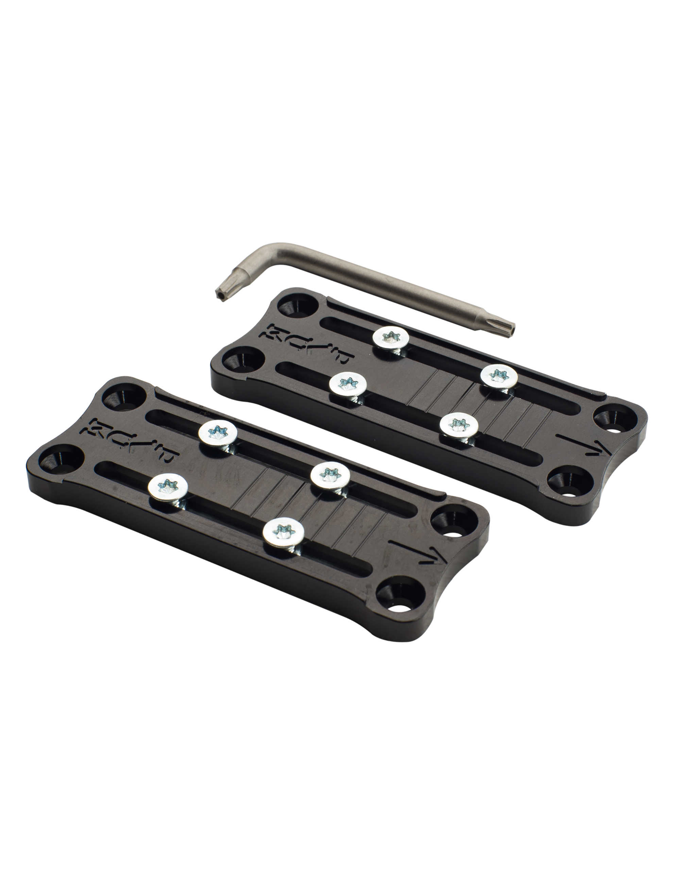 Einstellbarer Sockel für Bindungen Socle arrière réglable 40mm schwarz