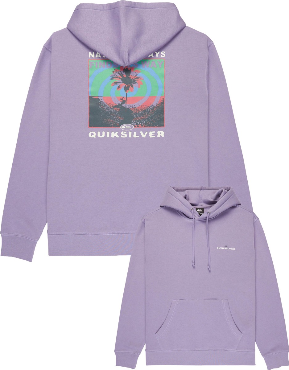 Sweat à capuche en coton - Salt Water Graphic Hoodie Daybreak en Coton - Taille L - Violet