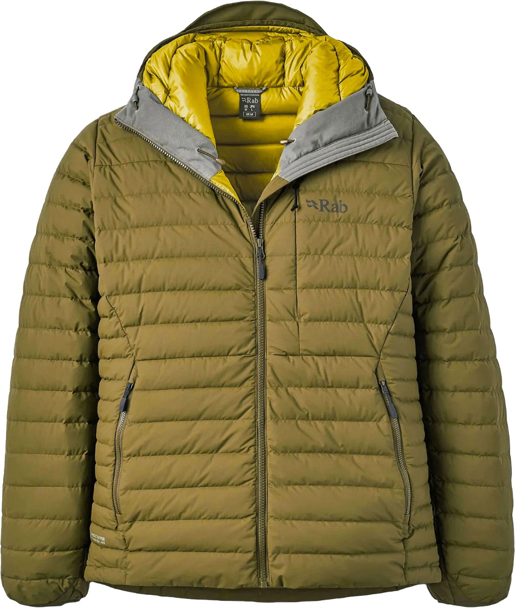 Doudoune coupe-vent en duvet - Microlight Windstopper Hoody Oak - Taille L - Marron