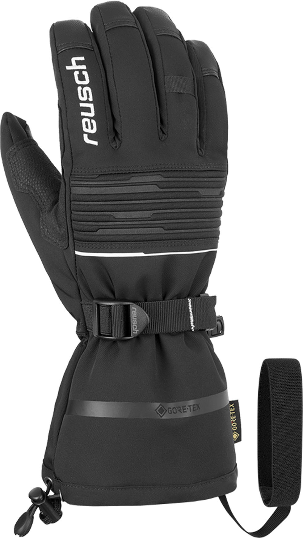 Gants de ski imper-respirants en GORE-TEX - Isidro GTX Black/White - Taille 8 - Noir