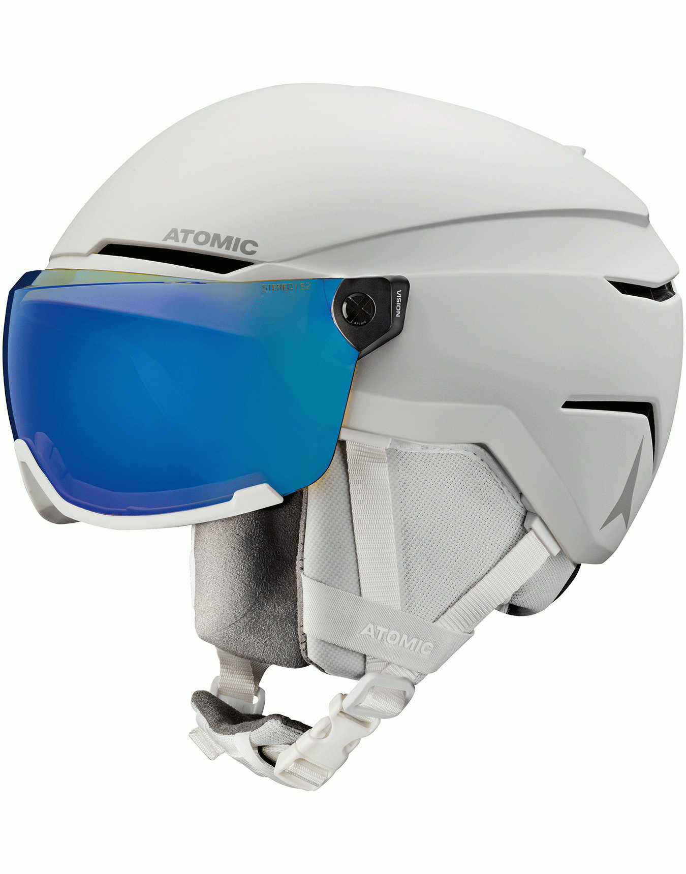 Skihelm – Unisex – Savor Visor Stereo Savor Visor Stereo White Heather für Herren Größe 59-63 cm Weiß