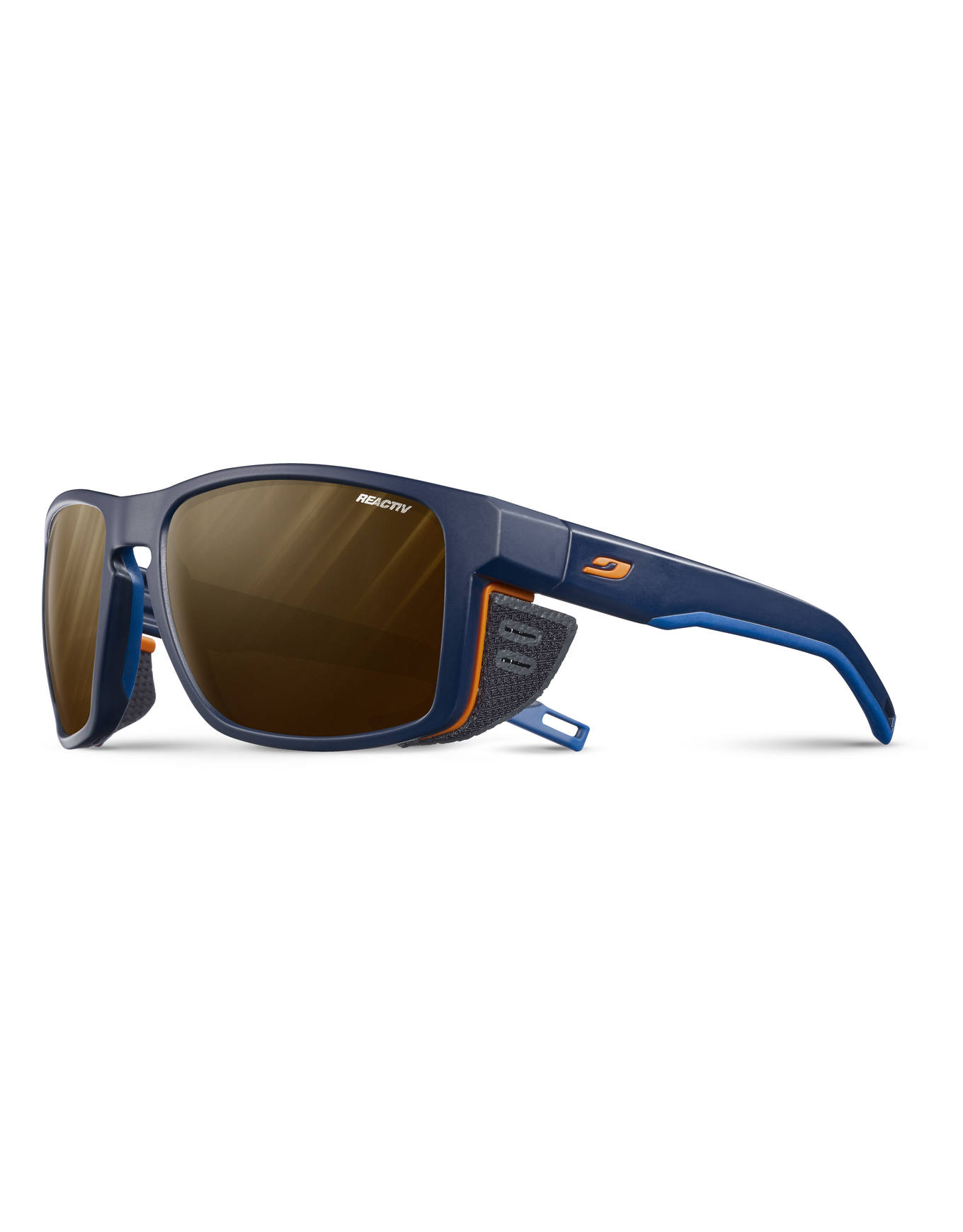 Sonnenbrille Shield Bleu Foncé/Orange Reactiv 2-4 Polarized Blau
