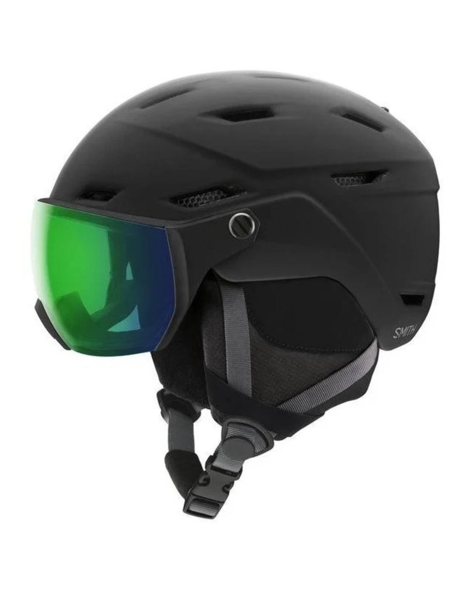 Casque de ski/snowboard - Survey Eu Matte Black Chromapop Everyday Green Mirror - Taille 63-67 cm - Noir