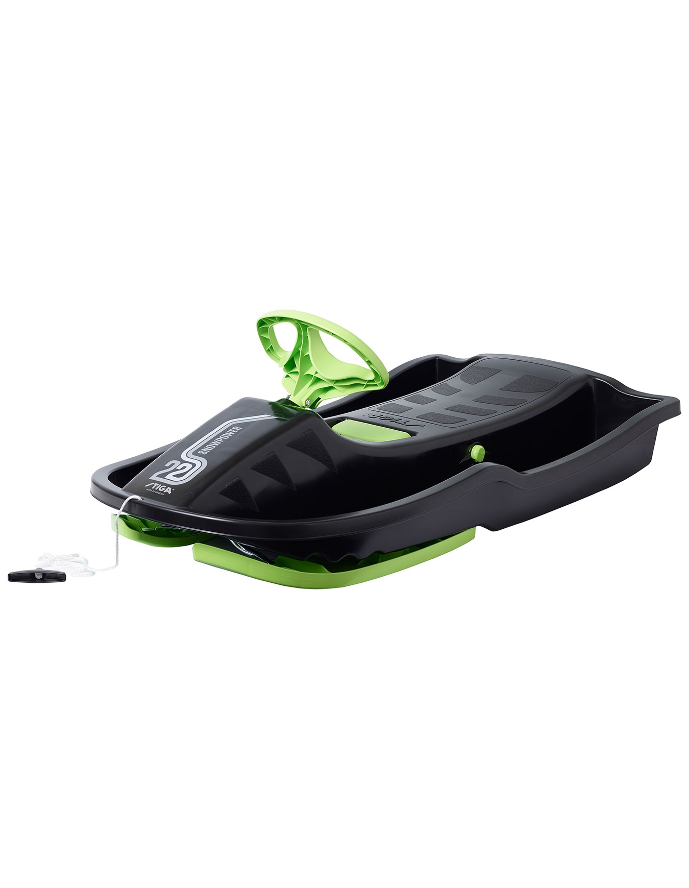 Schlitten mit Lenkrad Stiga Snowpower schwarz
