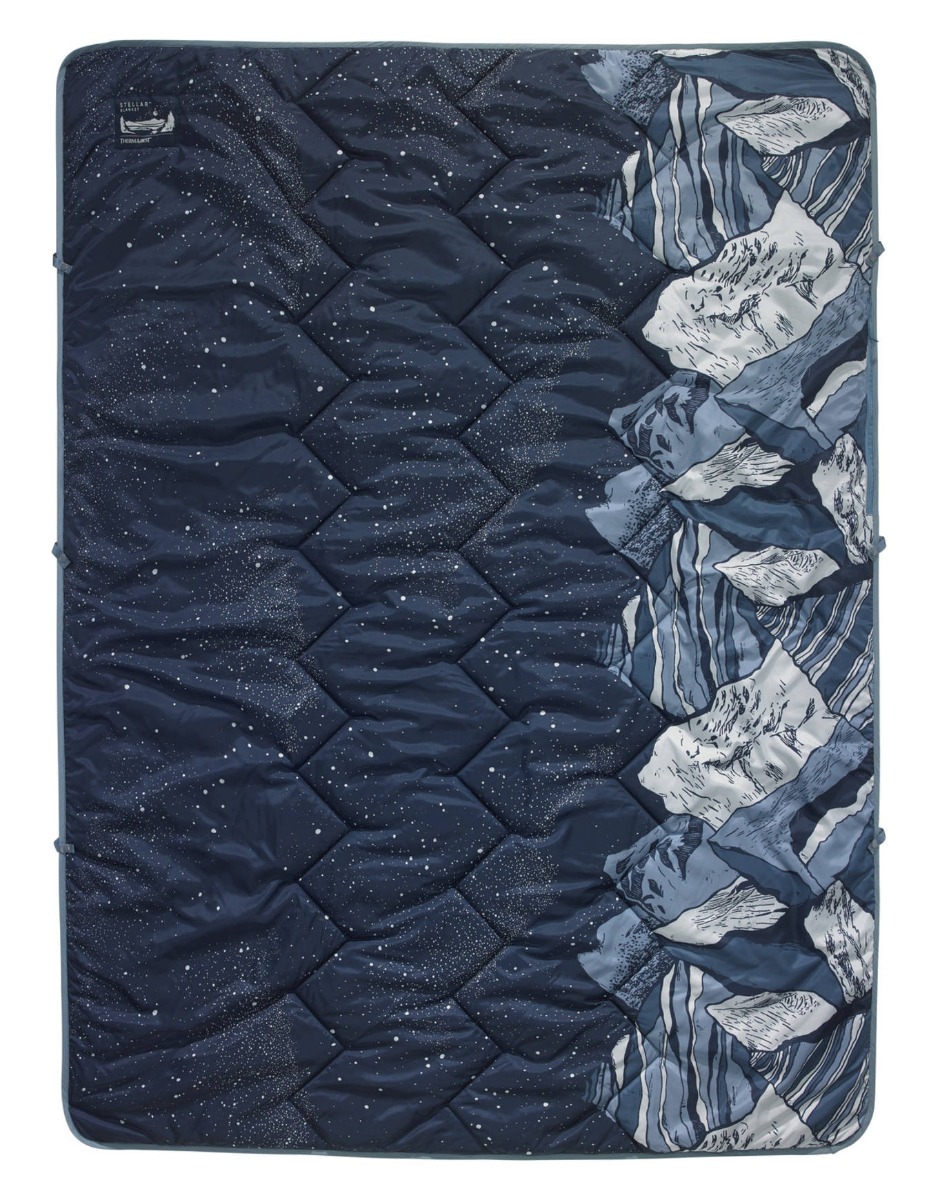 Couverture isolante et polyvalente - Stellar Blanket SpaceCase Print - Noir