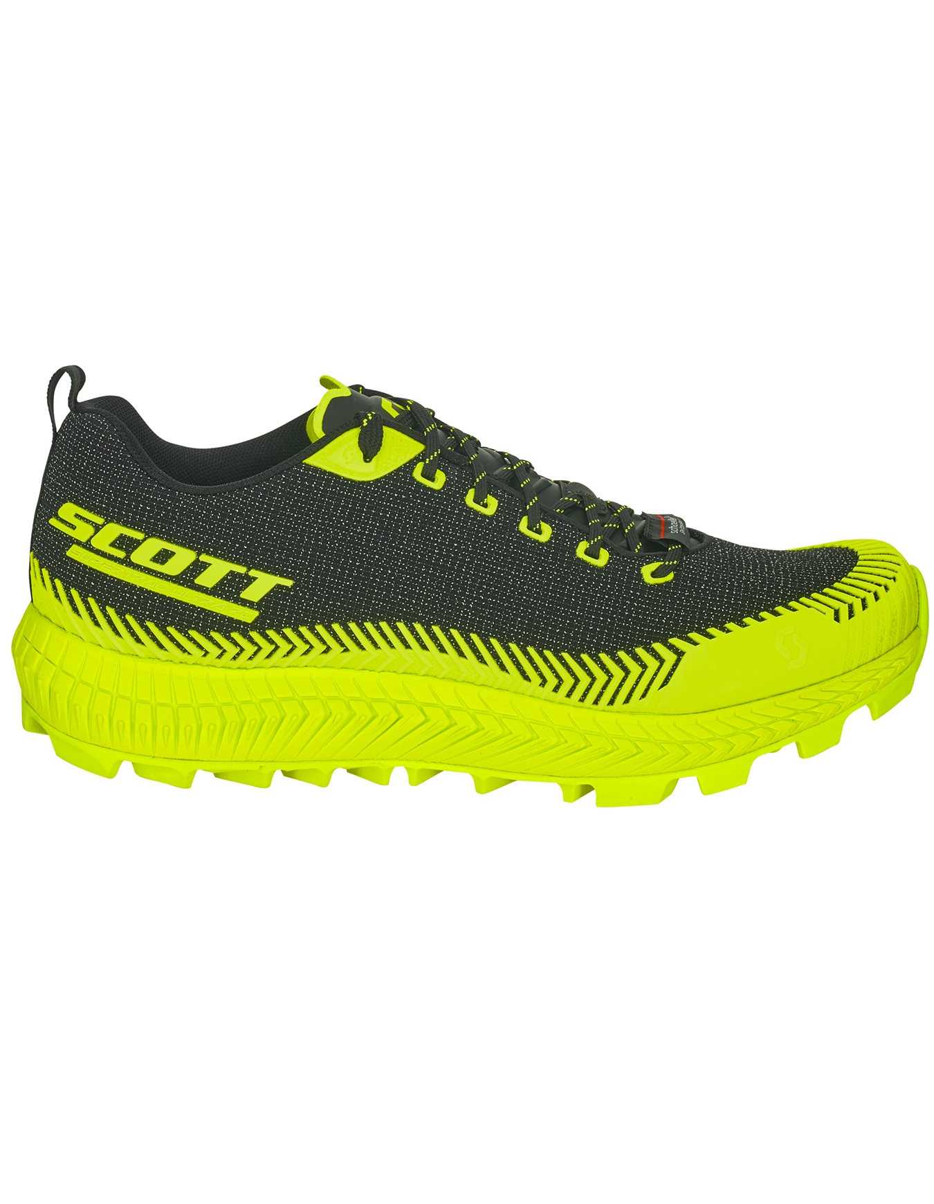 Chaussures de trail - W's Supertrac Ultra RC Black/Yellow - Taille 38,5 - Noir