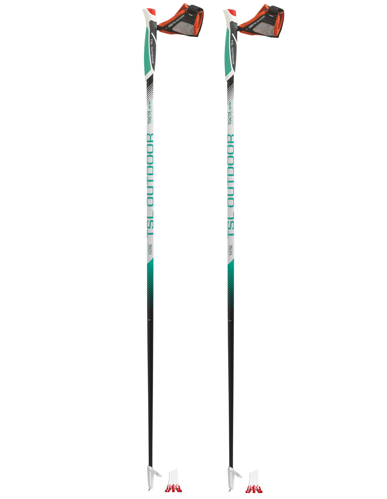 Bâtons de marche nordique - Tactil C50 Spike / Crossover Opal - Taille 100 cm