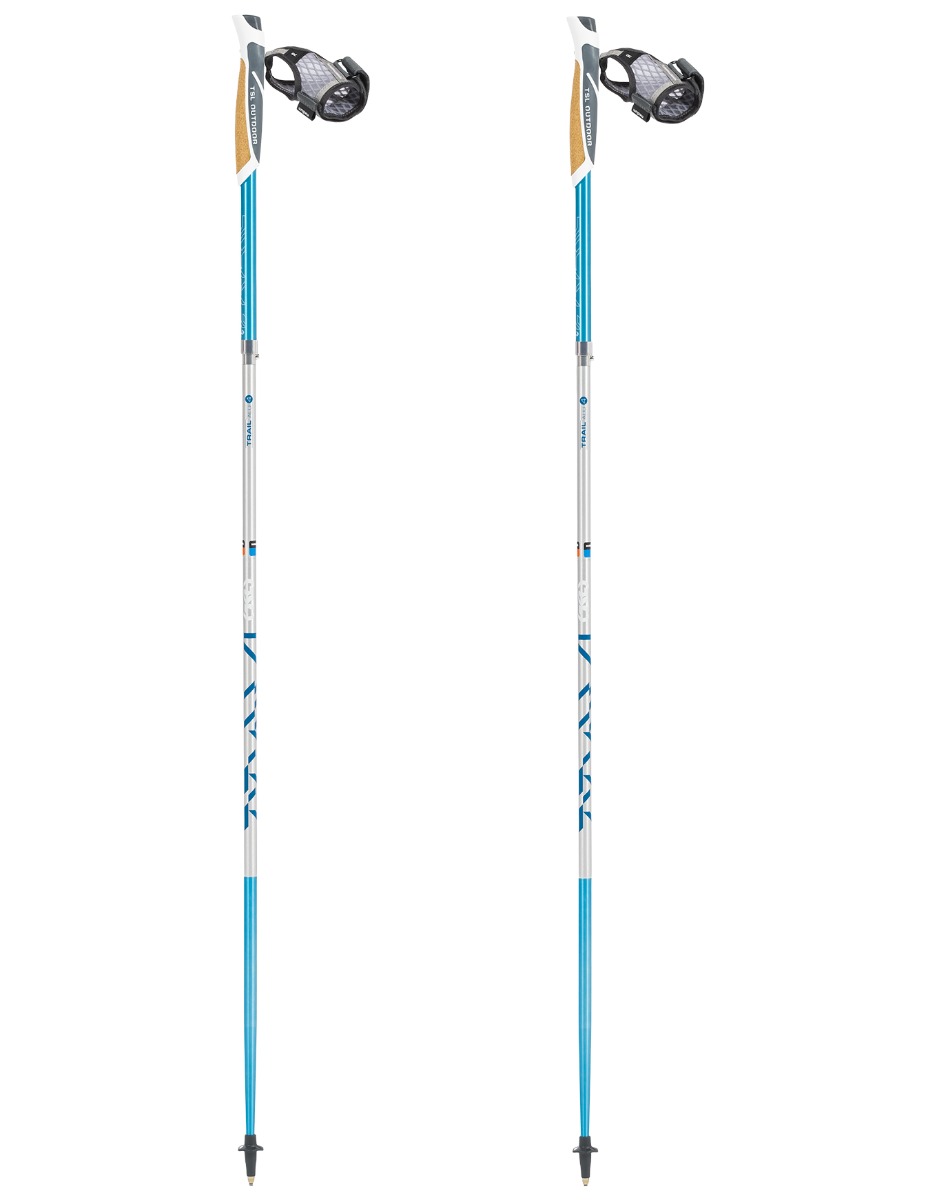 Bâtons de trail - Trail A4 Cork Azur Sht en Aluminium - Taille 120 cm - Bleu