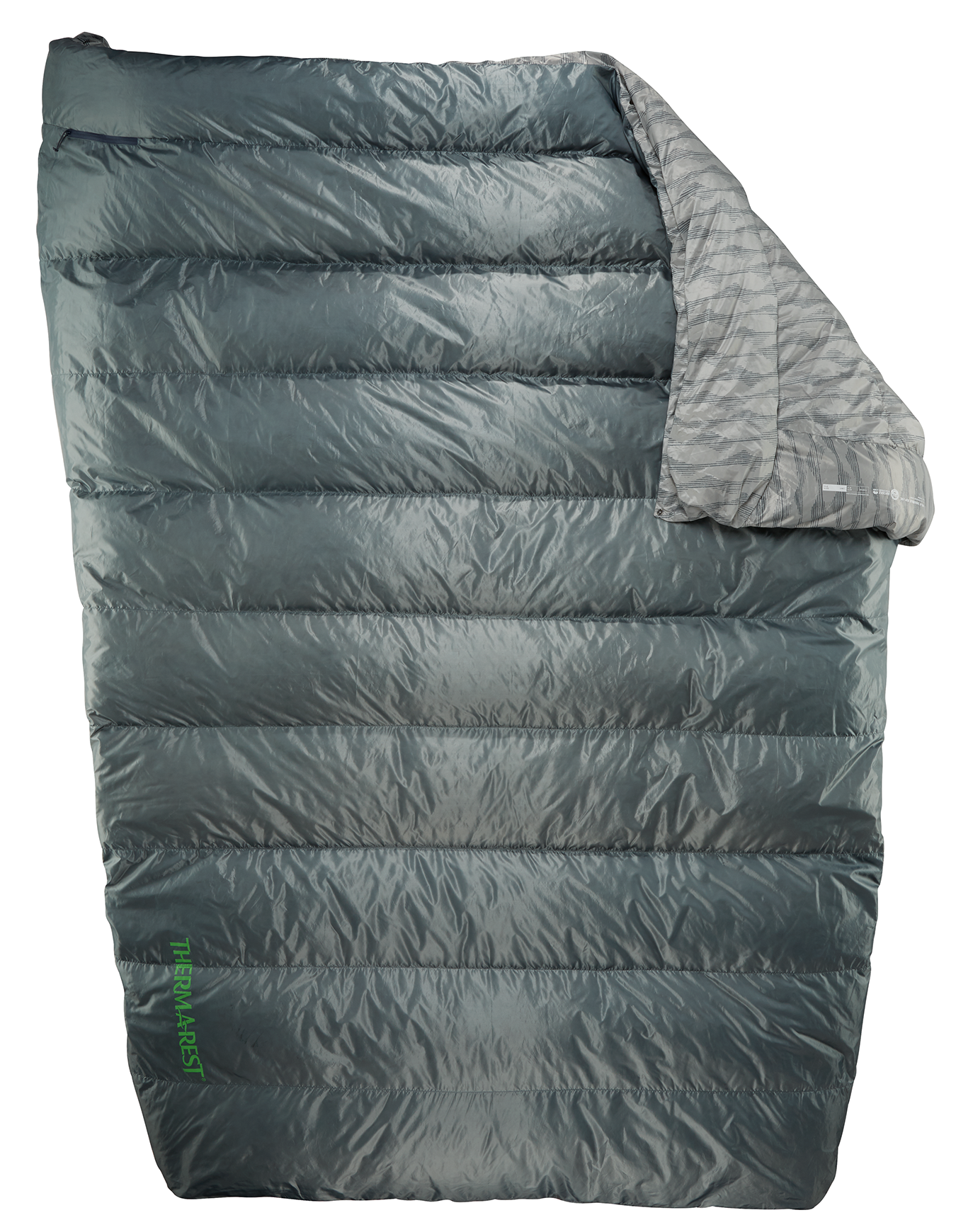 Couette confortable en duvet hydrofuge - Vela 32F/0C Double Storm - Gris