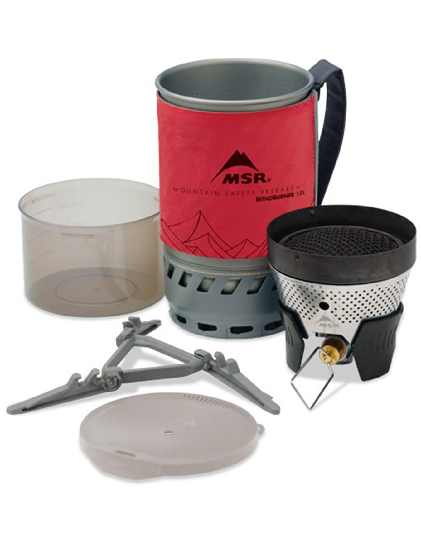 MSR - Système de réchaud - WindBurner 1.0L Personal Stove System Red en Aluminium