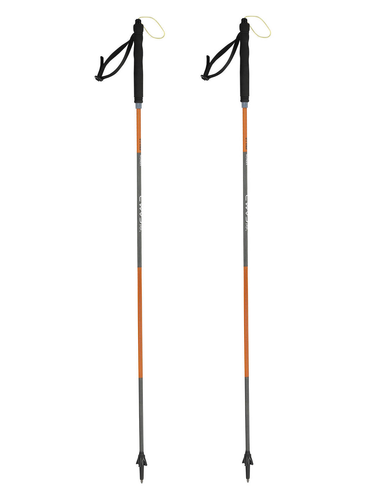 Bâtons de trail - Xenon Pro 2.0 en Aluminium - Taille 125 cm - Orange