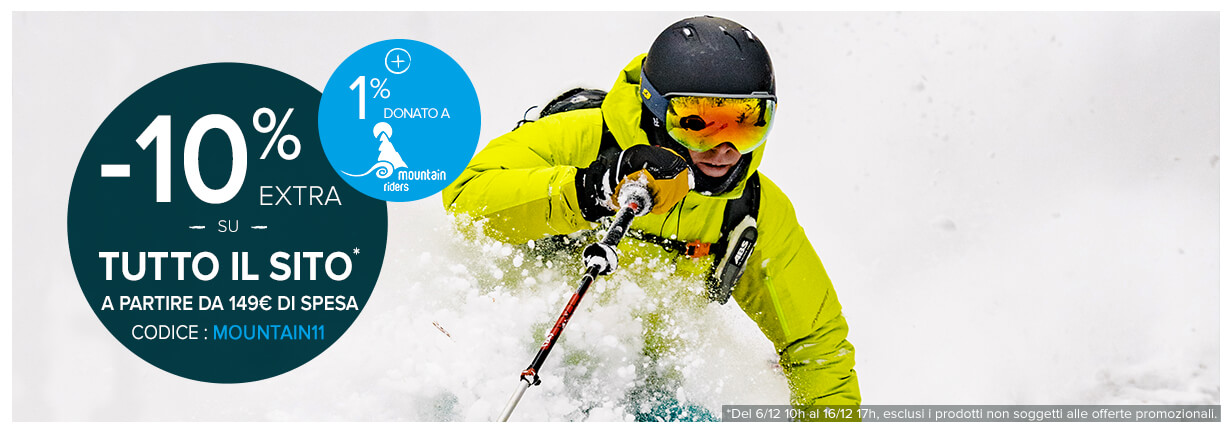 Snowleader reverse 1% de son chiffre d'affaires à l'association Mountain Riders ! Associazione Mountain Riders